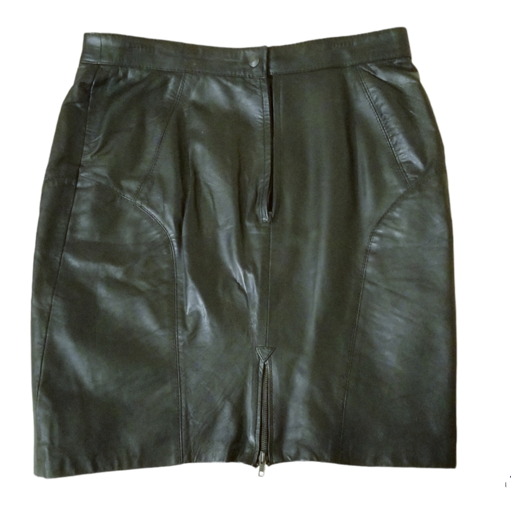 Vintage leather skirt